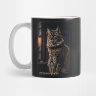 Cool portrait of a Cat Mug